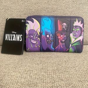Disney | Disney Villains In The Dark Zip Around Wallet